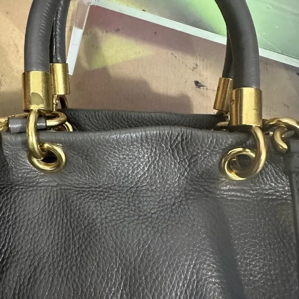 Excellent Marc by Marc Jacobs Too Hot to‎ Handle Shopper Gray Leather Bag